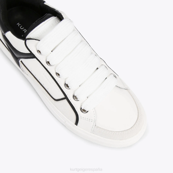 Kurt Geiger hombres banco sur de londres 2LPR593 | calzados blanco negro